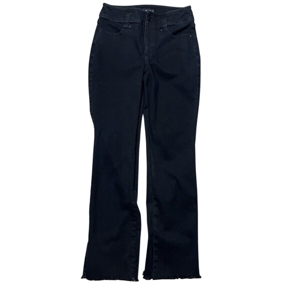 NYDJ High Rise Marilyn Straight Jeans w/Frayed Hem-Huntley Size 8 LIft Tuck - Picture 4 of 7